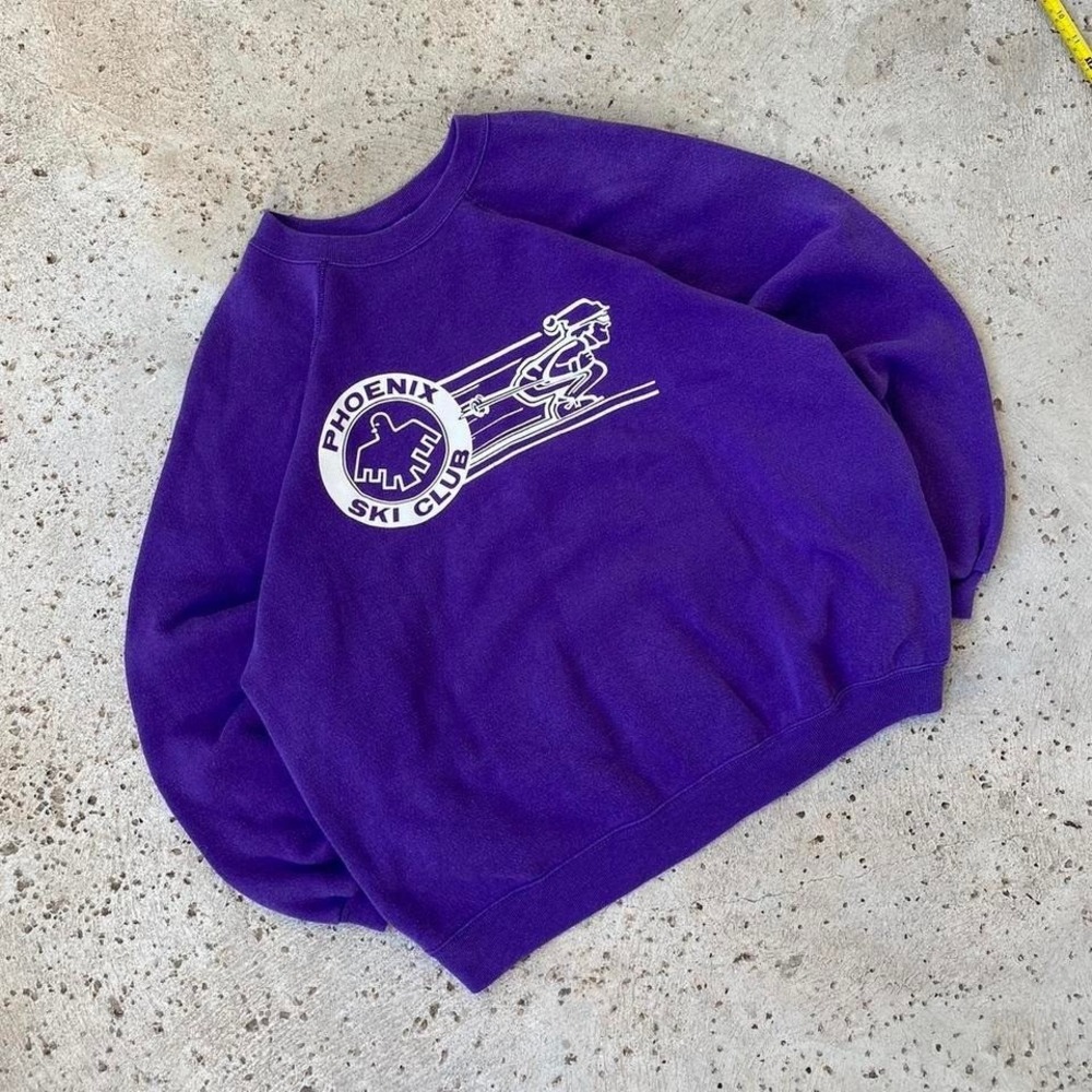 Phoenix Ski Club Purple Crewneck Sweatshirt